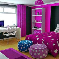 light style living room in purple picture