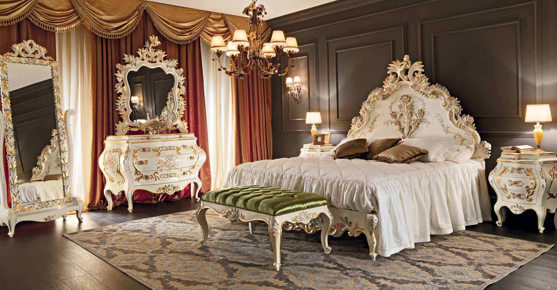 décor de chambre baroque clair