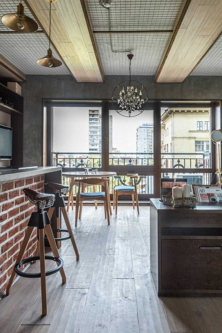 beautiful loft style corridor