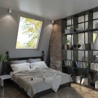 bel intérieur de la salle dans le style d'un loft photo