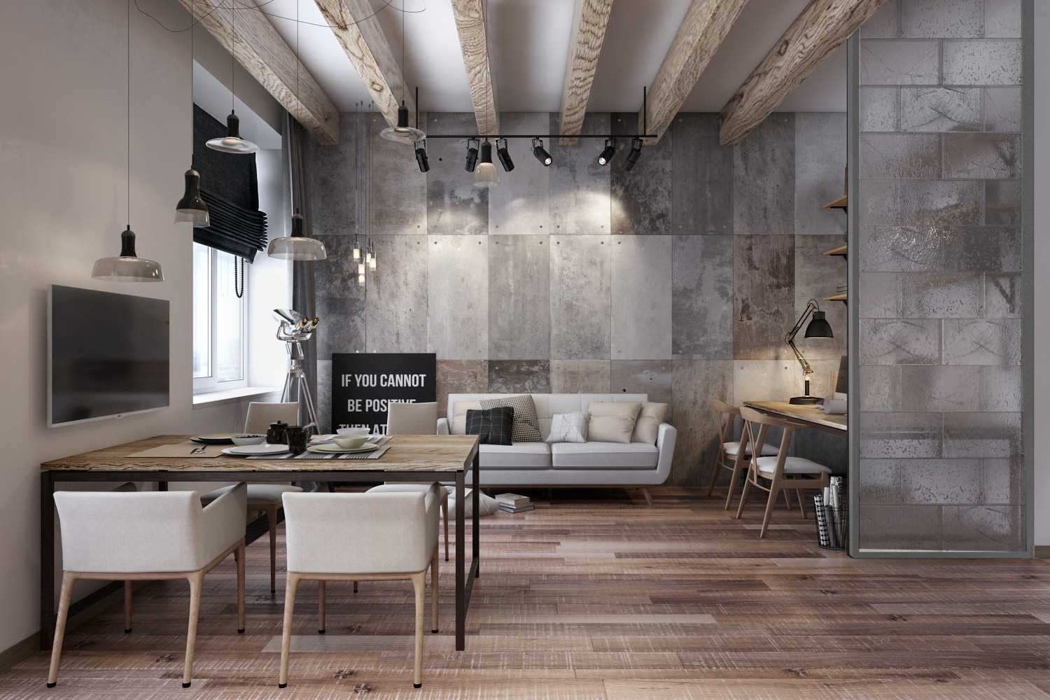 cuisine de style loft inhabituel