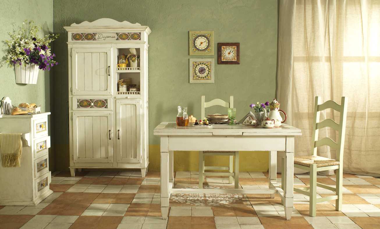 luminoso interno cucina in stile country