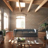 foto appartamento luminoso in stile loft