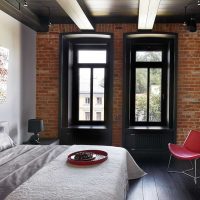 image de conception de salon de style loft lumineux