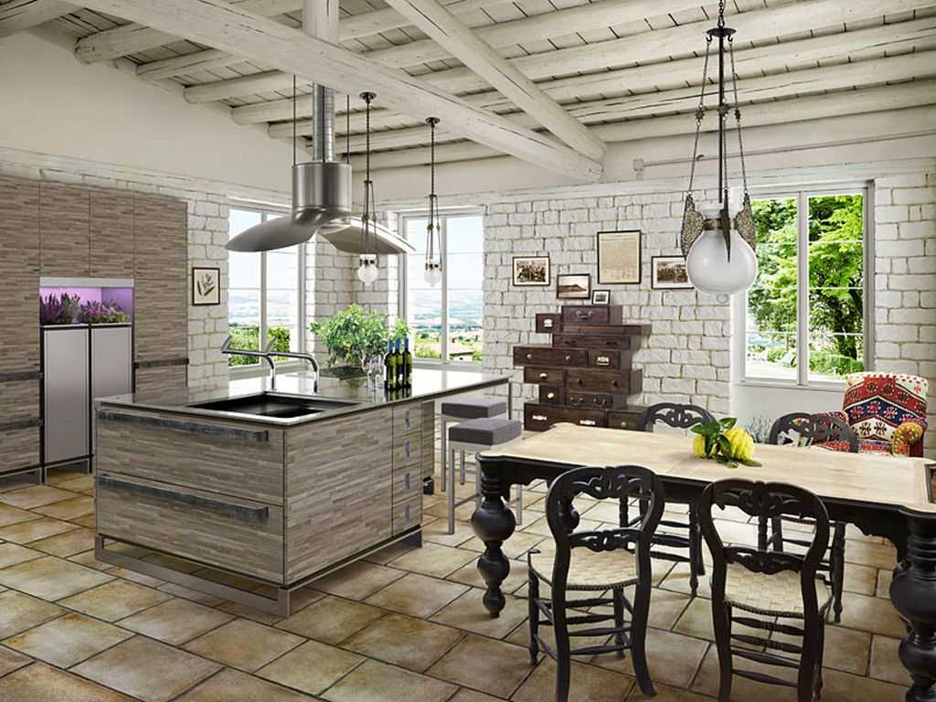 light provence style kitchen