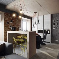 belle conception de couloir de style loft