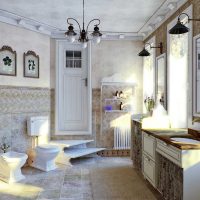 bellissimo design del corridoio in stile provenzale