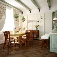 design luminoso corridoio in foto in stile country