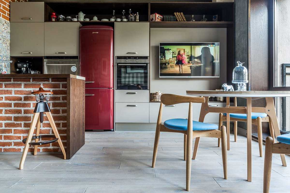 intérieur de couloir de style loft inhabituel