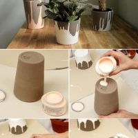 option pots design lumineux photo