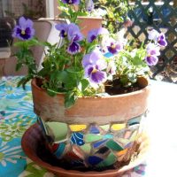 idea of ​​original decoration of pots picture