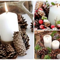 versione fai-da-te della decorazione originale dell'immagine delle candele