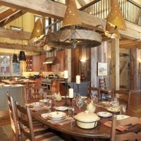 classic interior apartment in rustic style picture