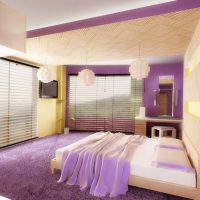 kombinacija svijetlih boja na pročelju slike spavaće sobe