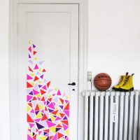 faites-le vous même belle décoration de la porte d'entrée photo