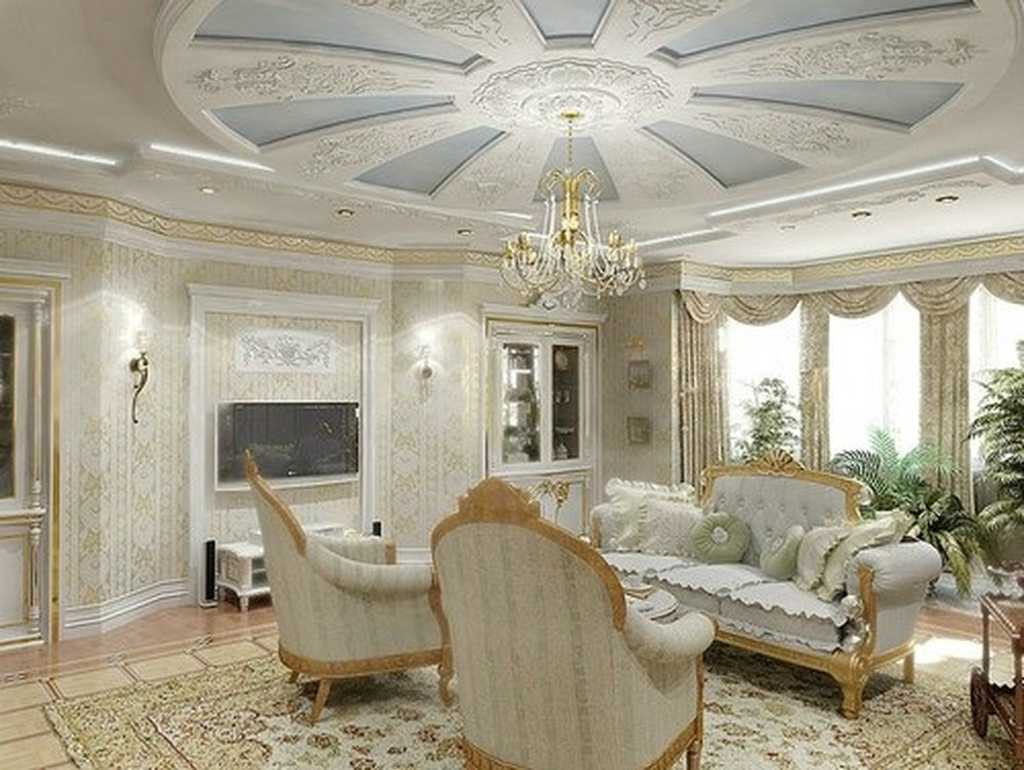 decorazione classica del soffitto con stampa