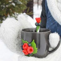 bricolage décoration vive du mug en pâte polymère avec photo