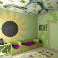 decorazione a soffitto leggera con luce fotografica aggiuntiva