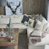 classic design apartment in rustic style photo