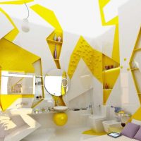 prekrasan dizajn sobe u slici senfa u boji