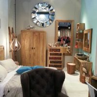 unusual interior of a rustic style kitchen photo