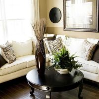 classic dark floor in the style of the living room photo