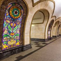 painted stained glass in home design photo