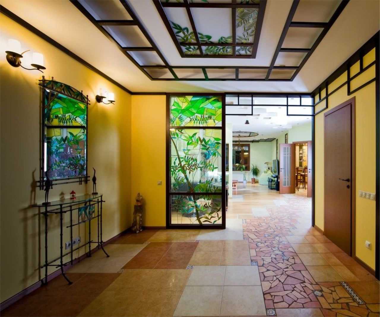 mosaic stained glass style apartment