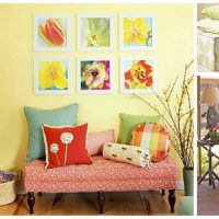 beautiful decor of the apartment in the spring style picture