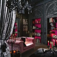 fotografija prekrasnog stila dnevna soba u gotičkom stilu