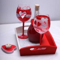 decorazione originale dell'appartamento con le tue mani per la foto di San Valentino