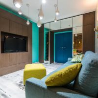 eredeti apartman design kék fotó