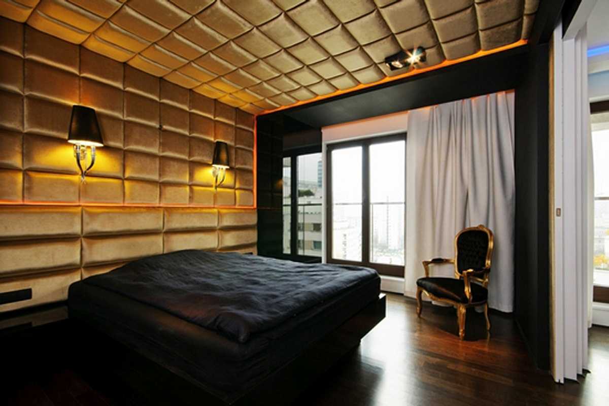 originalni dekor spavaće sobe sa zidnim pločama