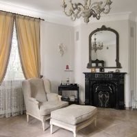 original living room interior in provence style