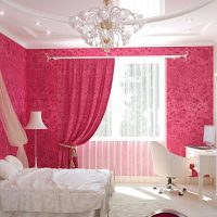 combination of light pink in the design of the room with other colors picture