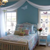 a combination of dark tones in the interior of the bedroom photo