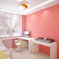 a combination of dark pink in the interior of the room with other colors picture