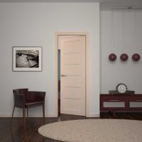 porte in legno nel design dell'immagine della camera da letto