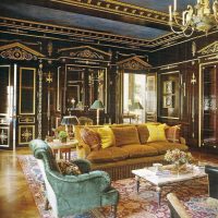 intérieur clair dans l'image de style Empire