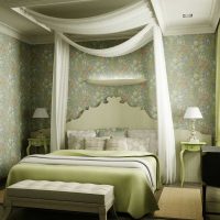 foto originale dell'arredamento della camera da letto in stile mediterraneo