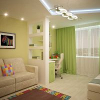 Svijetli dizajn dnevne sobe spavaće sobe