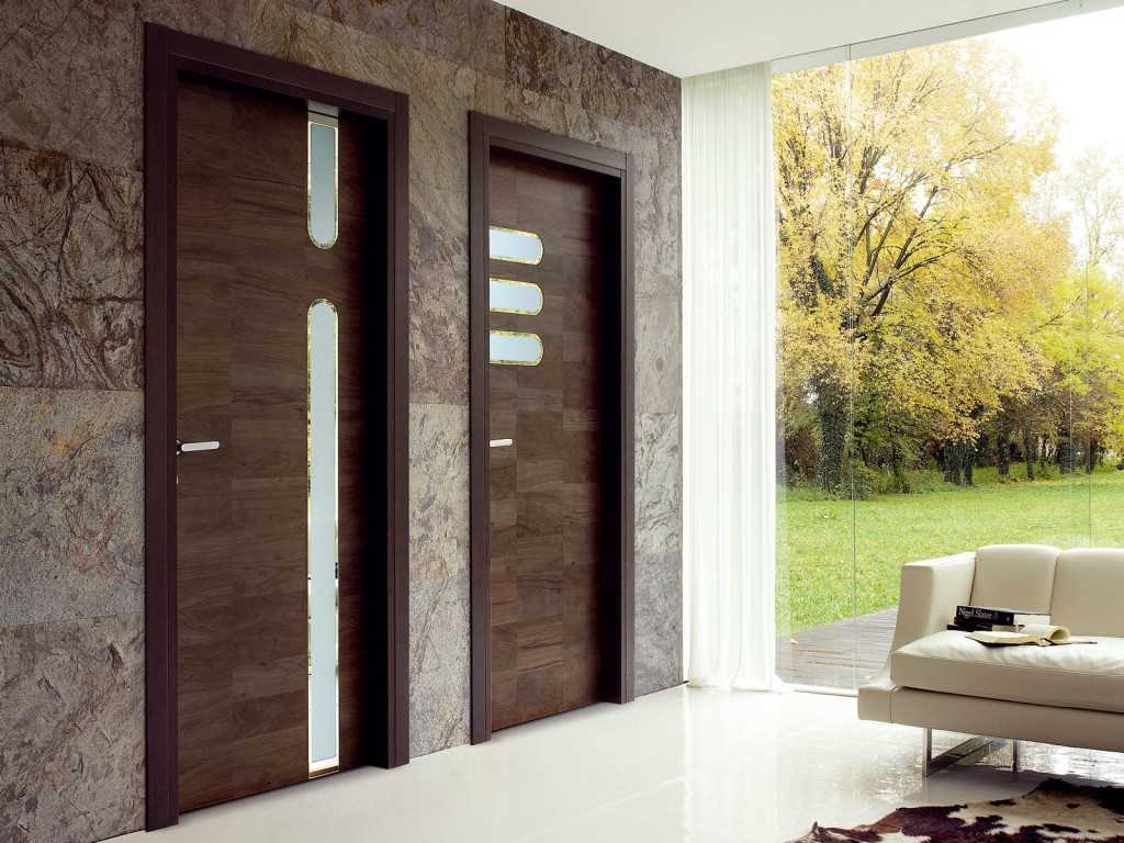 interior doors in the style of the living room