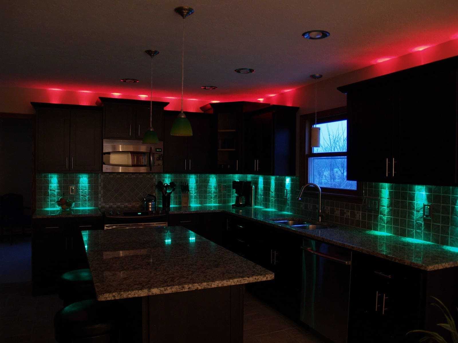 the idea of ​​the original led backlight decor