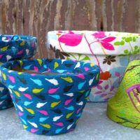 option beautiful design flower pots photo