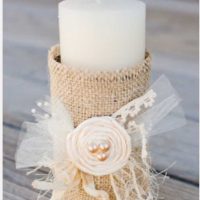 the idea of ​​brightly decorating candles with your own hands photo