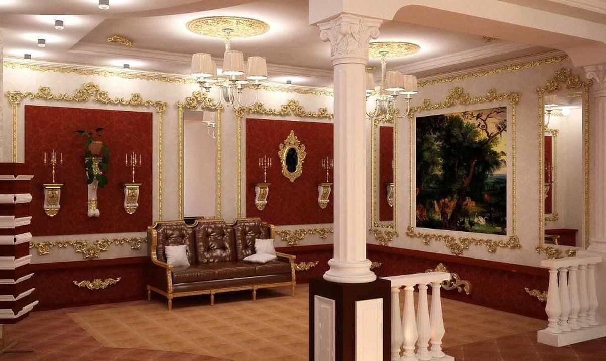 unusual design of an empire style room