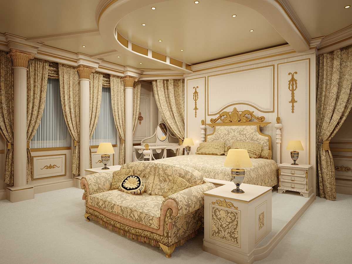 conception de chambre de style empire lumineux