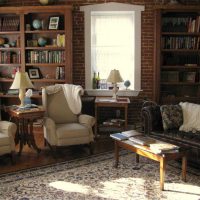 bright facade of the bedroom in vintage style picture