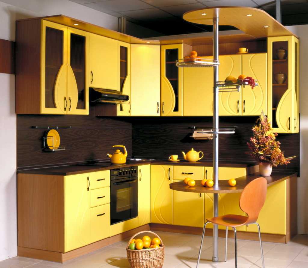 bellissimo stile cucina color senape