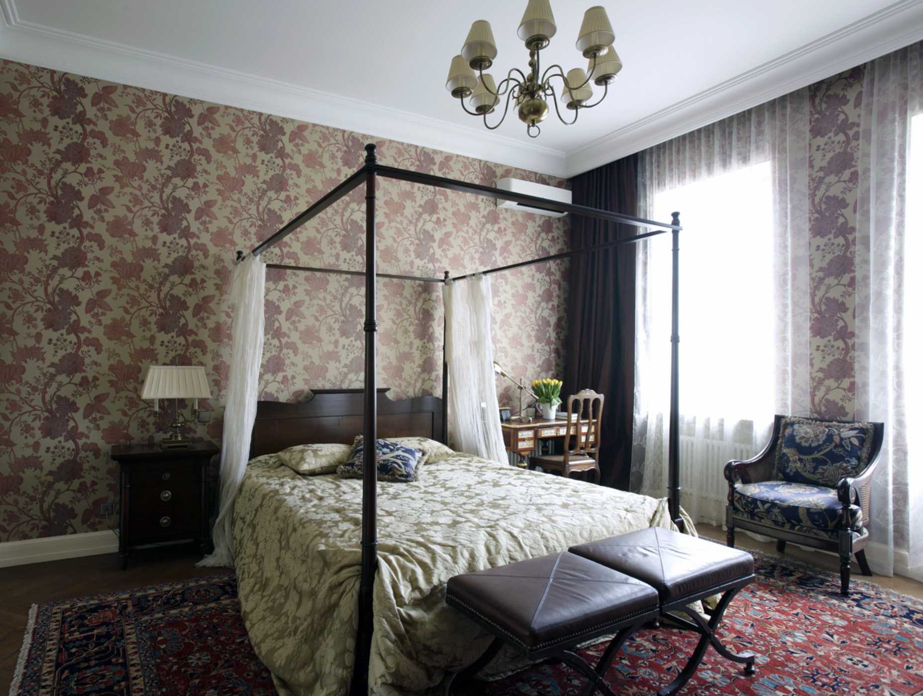 unusual Victorian style living room interior